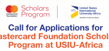 Call for Applications for Mastercard Foundation Scholars Program at USIU-Africa